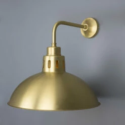 Paris Industrial Brass Wall Light 11.8" -Home-Lighting Sale mlwl366satbrs