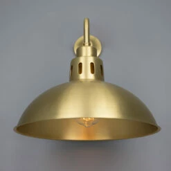 Paris Industrial Brass Wall Light 11.8" -Home-Lighting Sale mlwl366satbrs 2
