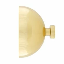 Maua Modern Brass Dome Wall Light 11.8" -Home-Lighting Sale mlwl396polbrs 1 1