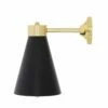 Kamina Brass Wall Light With Cone Shade -Home-Lighting Sale mlwl413pcmbk 2