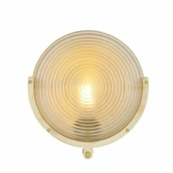 Portland Prismatic Glass Dish Wall Light 10.6"