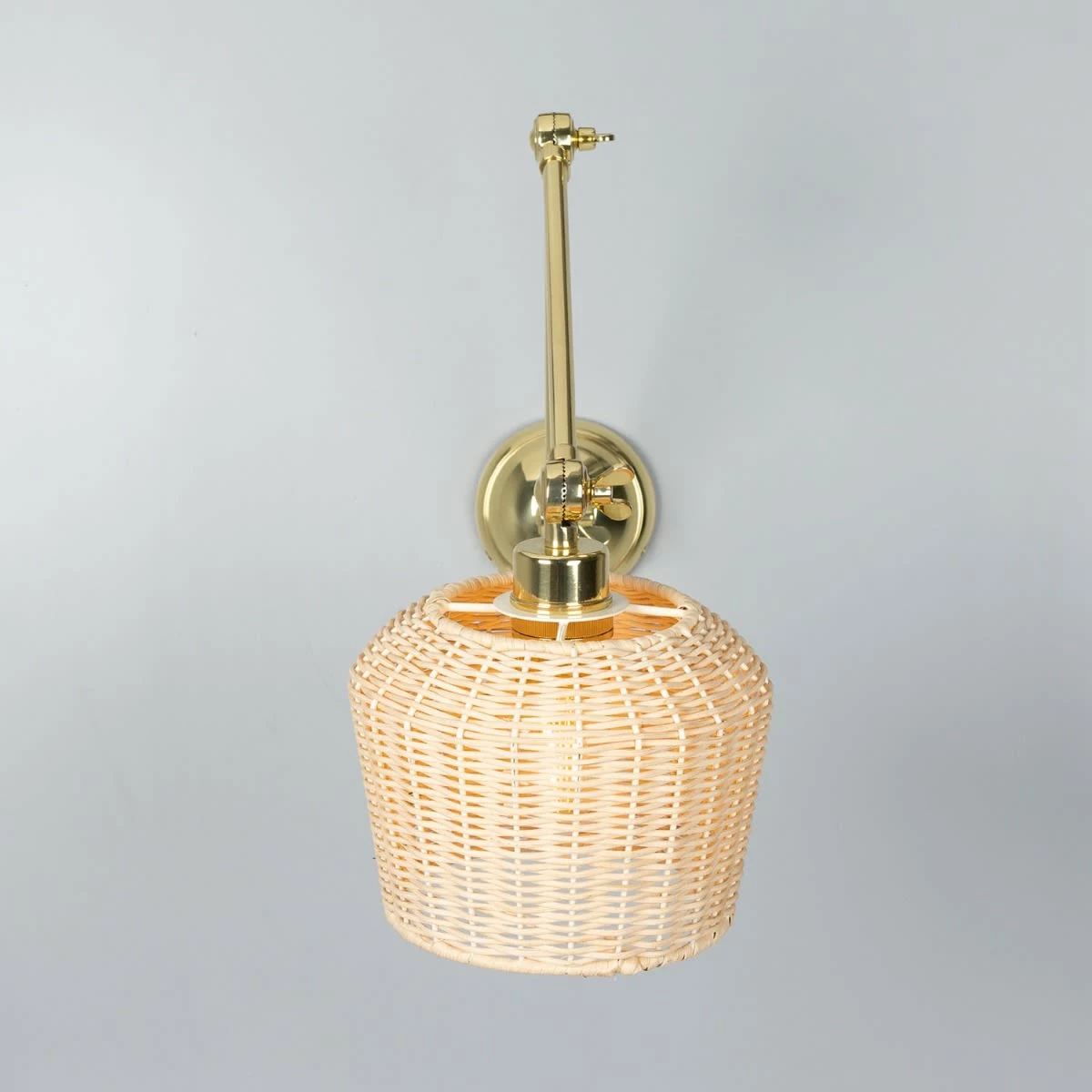 Manila Adjustable Arm Wall Light With Small Rattan Shade 19 Manila Adjustable Arm Wall Light With Small Rattan Shade - Image 17