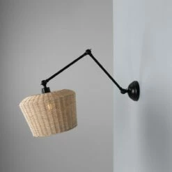 Manila Adjustable Arm Wall Light With Large Rattan Shade -Home-Lighting Sale mlwl445pcmbk 2
