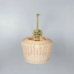 Manila Adjustable Arm Wall Light With Large Rattan Shade -Home-Lighting Sale mlwl445polbrs 1