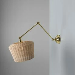 Manila Adjustable Arm Wall Light With Large Rattan Shade -Home-Lighting Sale mlwl445polbrs 2