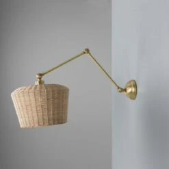 Manila Adjustable Arm Wall Light With Large Rattan Shade -Home-Lighting Sale mlwl445satbrs 6