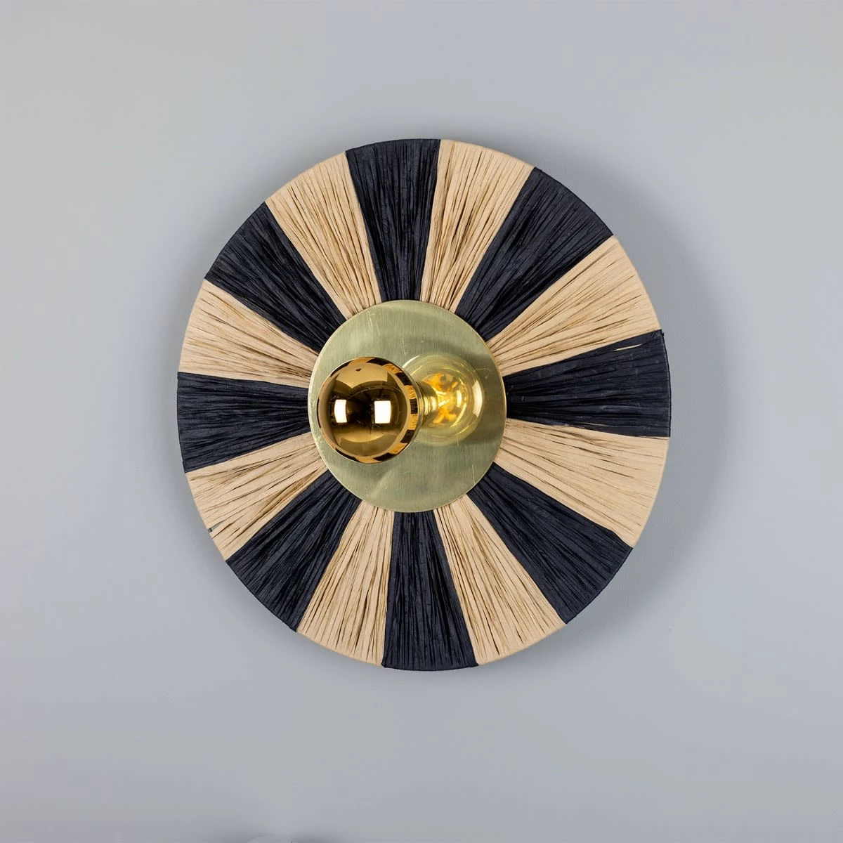 Vernon Raffia Striped Wall Light 21.3" 10 Vernon Raffia Striped Wall Light 21.3" - Image 8