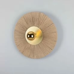 Syracuse Raffia Rope Wall Light 21.3"