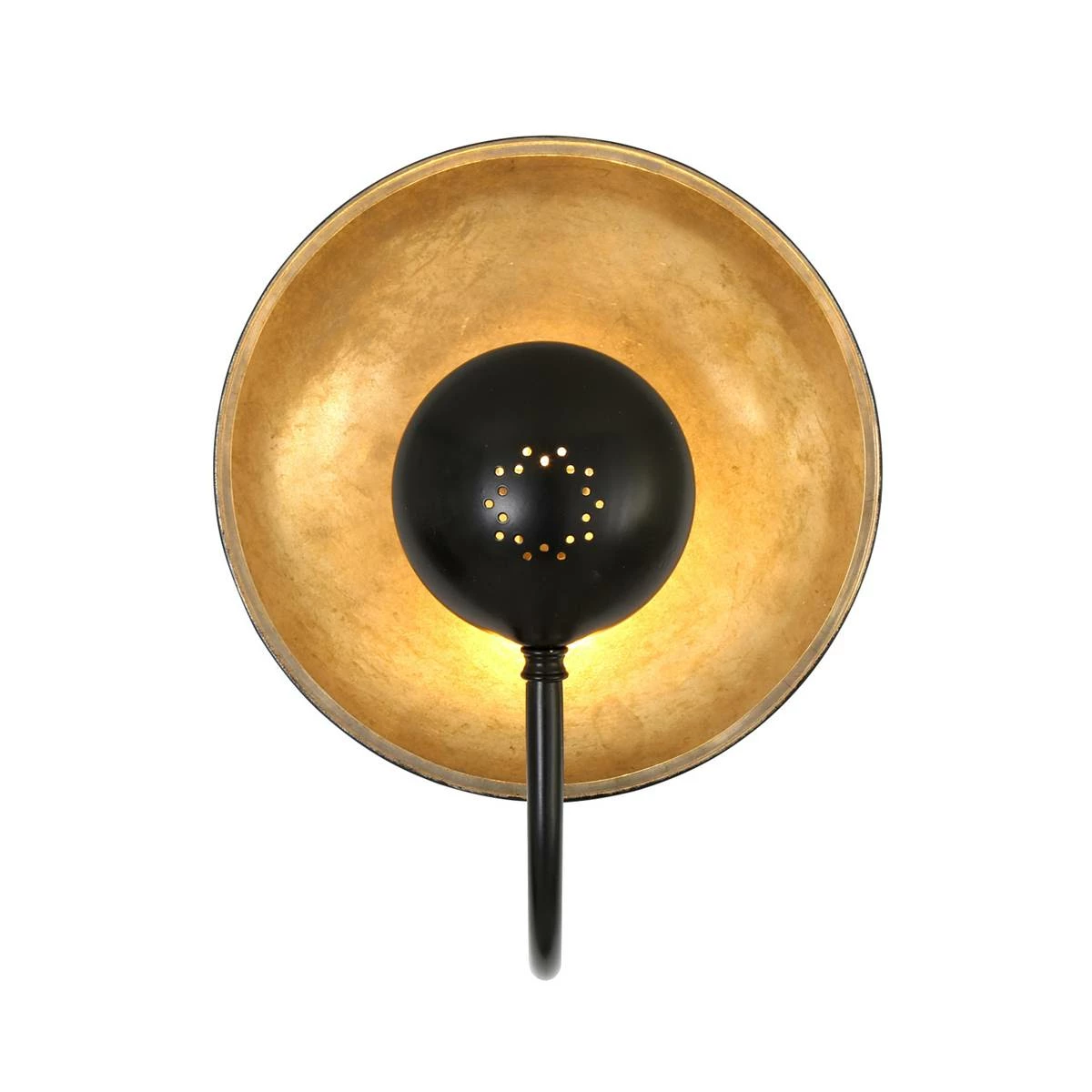 Orebro Vintage Brass Dish Wall Light 9.8" 5 Orebro Vintage Brass Dish Wall Light 9.8" - Image 3