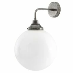Pelagia Opal Globe Wall Light 11.8" IP44