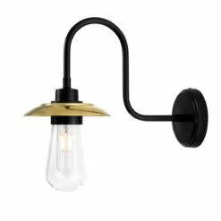 Ren Brass Swan Neck Wall Light IP65 -Home-Lighting Sale ren swan neck wall light ip65 11890