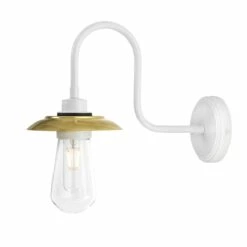 Ren Brass Swan Neck Wall Light IP65 -Home-Lighting Sale ren swan neck wall light ip65 11891