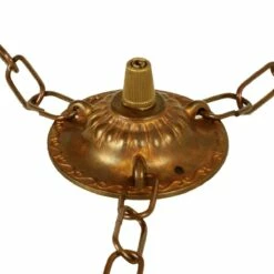 Three-chain Decorative Antique Brass Ceiling Rose
